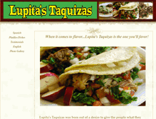 Tablet Screenshot of lupitastaquizas.com